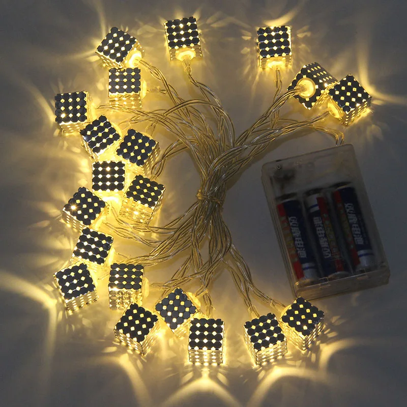 

3M20LED Light String Led Colored Light Christmas Light Festival Decoration Iron Art Block Light String Party Children's Room