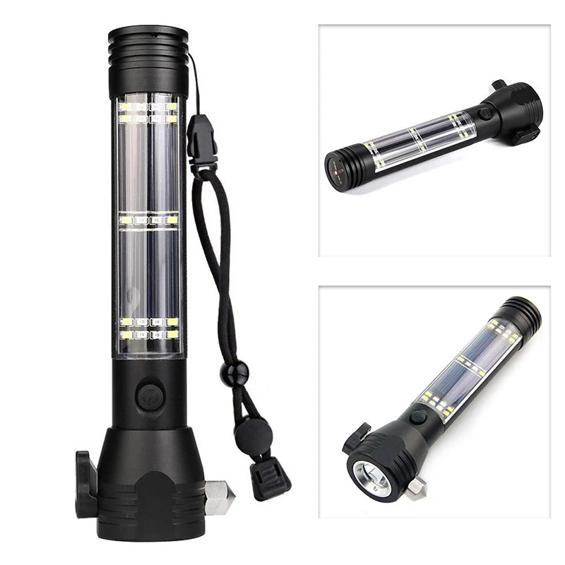 Best place to buy Chance for  Hot Multi-Function Solar Power Flashlight Survival Hammer Tool USB Output Power Bank Torch MCK99