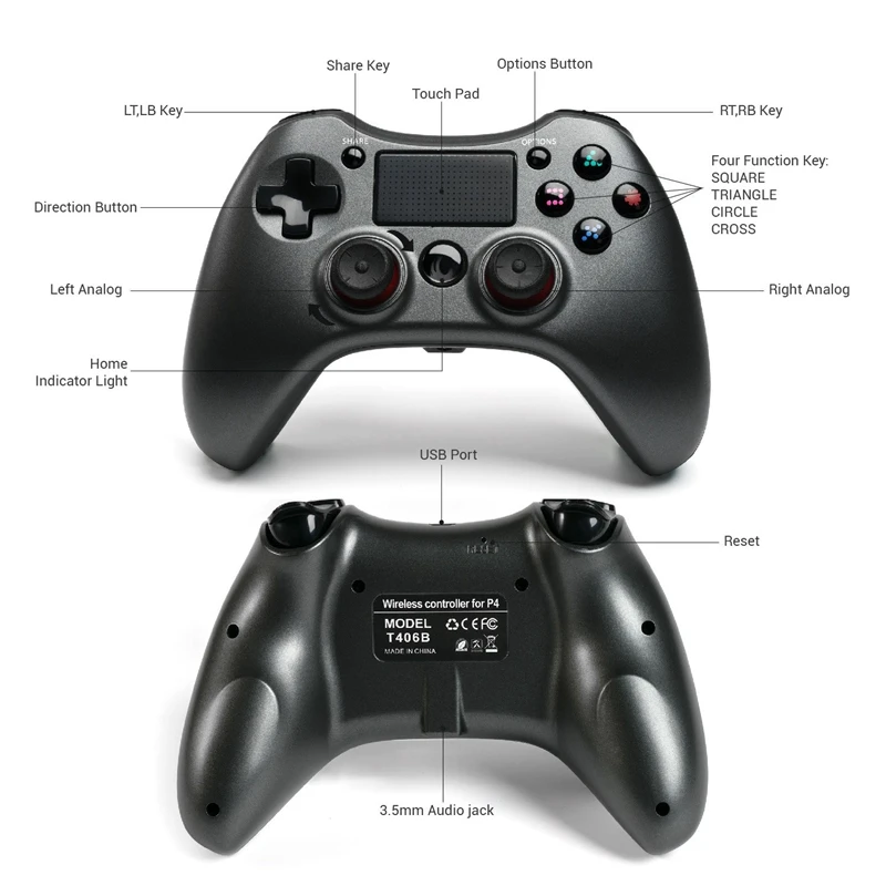 Беспроводной игровой контроллер для PS4 контроллер Bluetooth беспроводной джойстик для Playstation 4 Dualshock PC Windows PS3 Android tv Bo