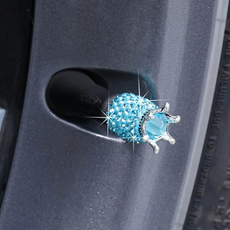4 шт. Полезная Серебряная корона шины клапан Стебли воздуха крышка автомобиля грузовик обод колеса Пылезащитная крышка