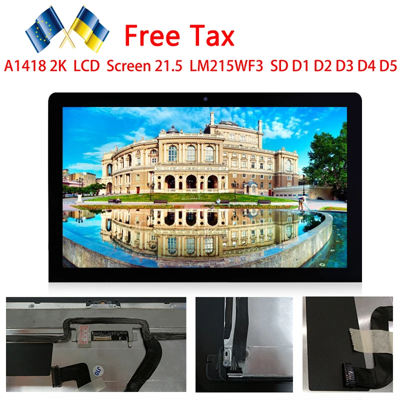 

Бесплатная доставка из мкА Free Tax LM215WF3 SD D1(D2)D3 для 21,5 ''A1418 2K Retina ЖК-дисплей экран Late 2013 661-7513 EMC 2742