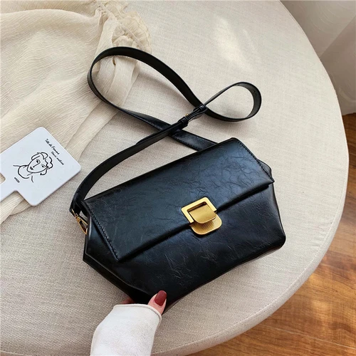 Female Bag Popular New Wave Korean Version of The Simple Retro loui vuiton Fashion Small Square Bag Women Hand Bags - Цвет: Черный
