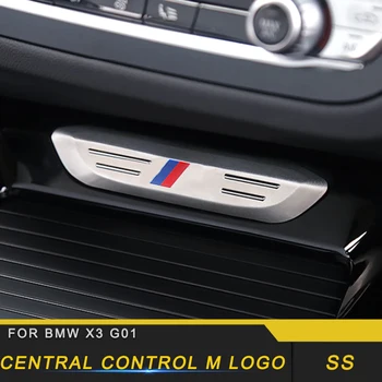 

For 2018 2019 BMW X3 G01 X4 G02 Car Center Console M Logo Cover Frame Trim Automotive Interior Stickers Accessories