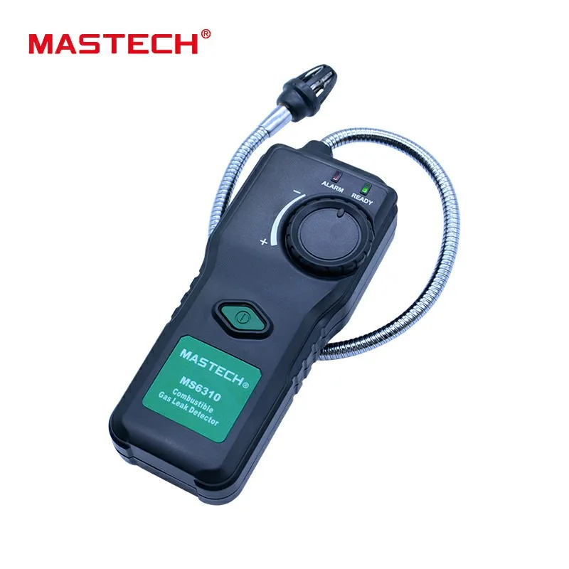 Kopen Gas Detector MASTECH MS6310 Brandbaar Gaslekzoeker meter Test voor natuurlijke butaan verfverdunner Brandbare Gas Analyzer