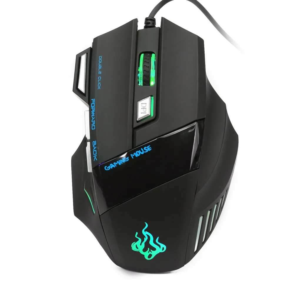  Professional USB Wired Gaming Computer Mouse 5500 DPI Optical LED Lighting Mouse Gamer for Computer