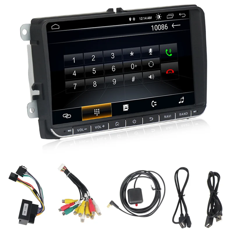 9 дюймов Android 8 1 автомобильный gps-навигатор для GOLF 5 6 Passat B5 Tiguan Touran Skoda Seat Canbus руль |
