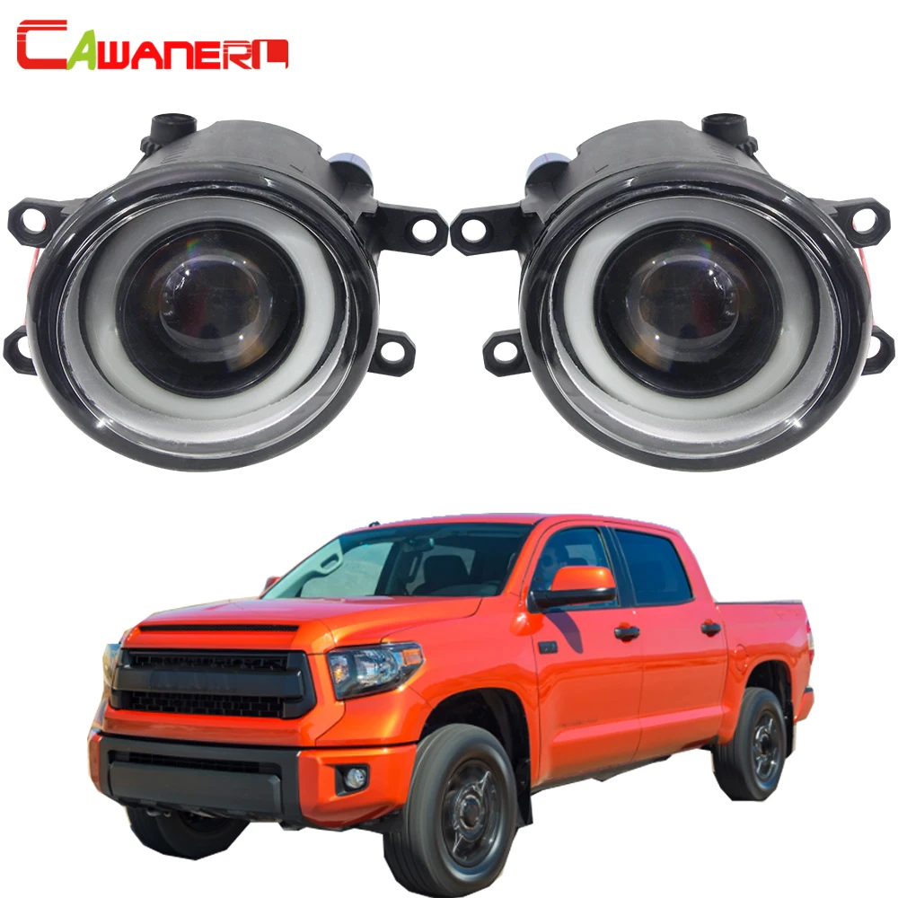 Cawanerl для Toyota Tundra 2014 2015 2016 автомобиля 3000LM светодиодный туман светильник Ангел глаз