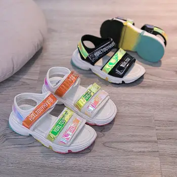 

Summer Baby Girls Boys Sandals Children Beach Sport Sandals Soft Bottom Hook Loop Infant Shoes Kids Outdoor Anti-collision Shoes