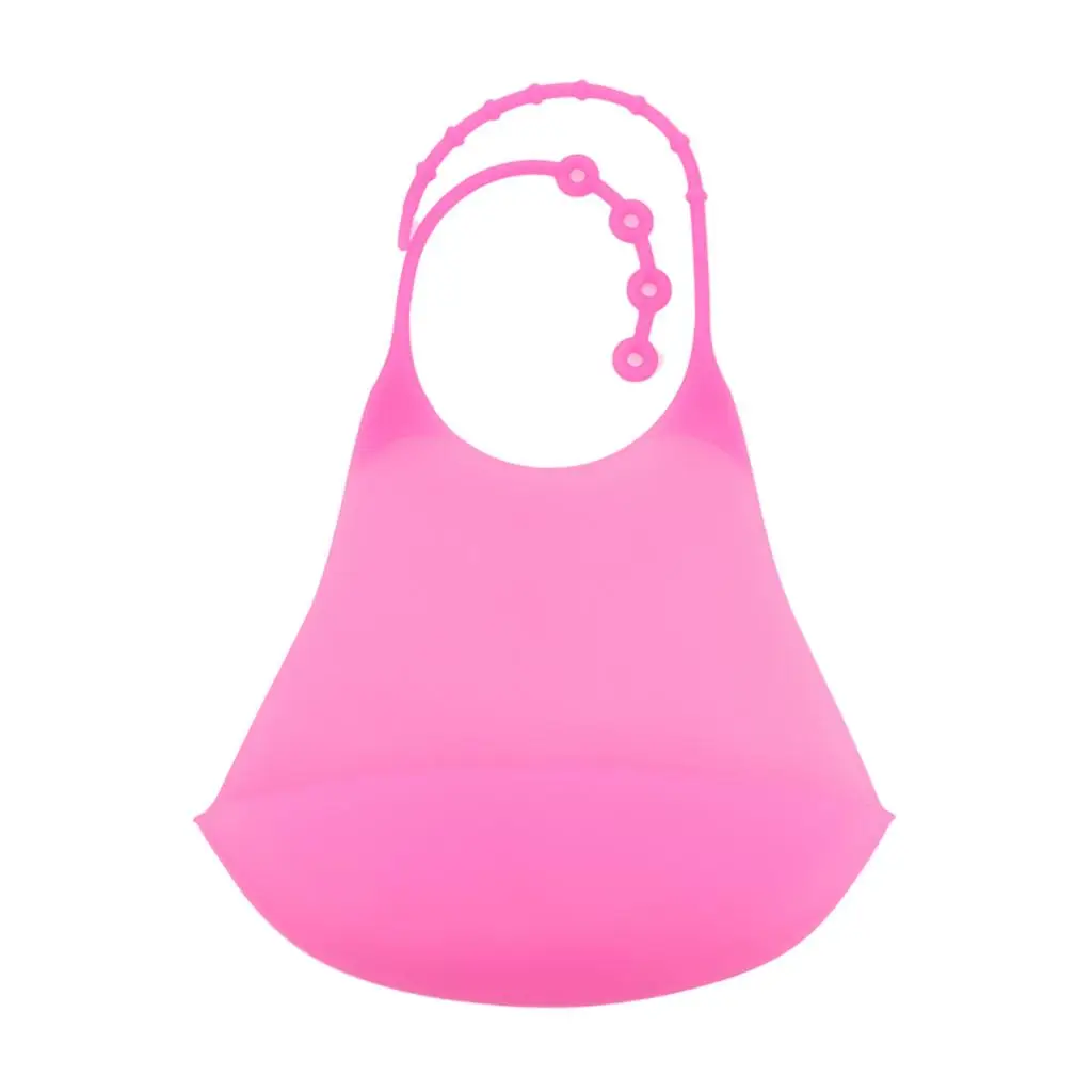 Adults Silicone Bib for Women and Men- Waterproof Mealtime Clothing Protector with Deep Food Catcher Pocket    