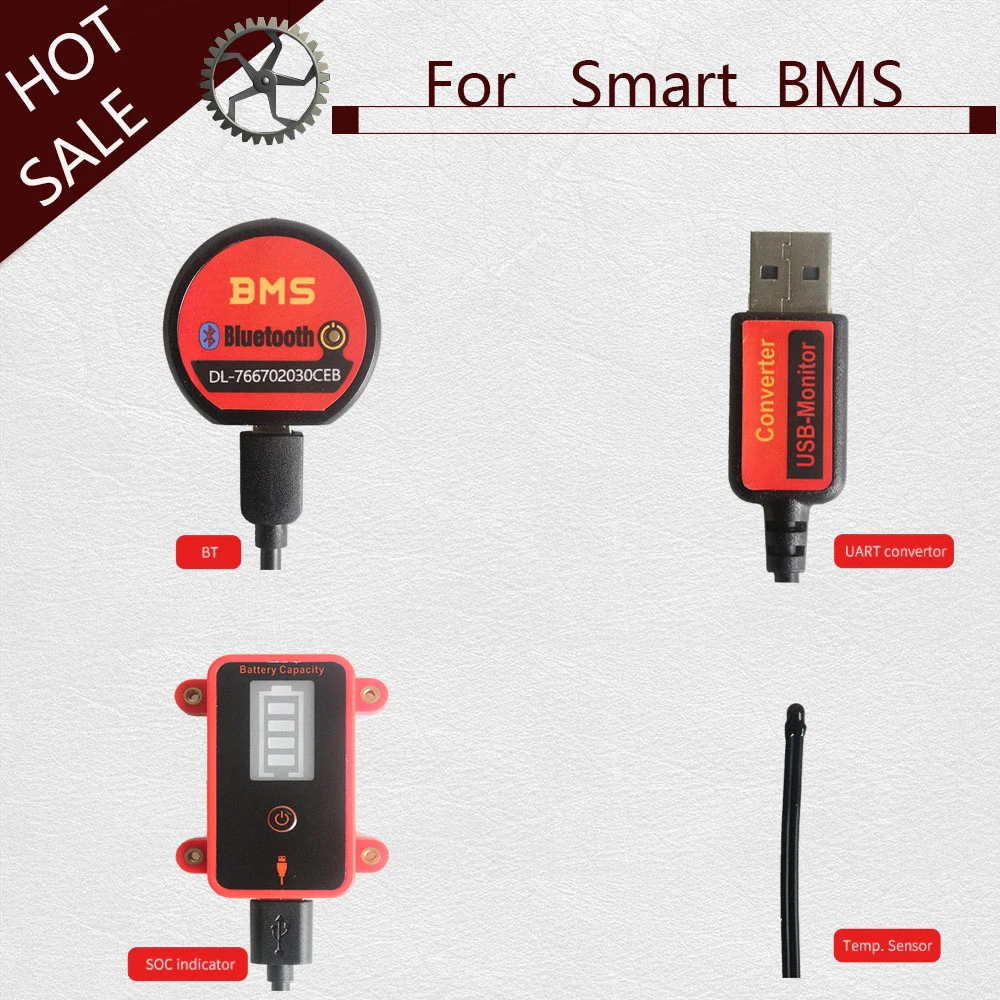 Smart BMS parts Bluetooth module Light board CAN for 4S LiFePO4 200A 3S to 32S | Электроника