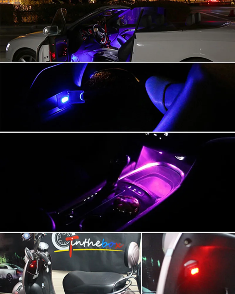 1 шт. Универсальный 5 в USB плагин миниатюрный светодиодный автомобильный миниатюрный интерьер окружающий дополнительный светодиодный светильник торшер атмосферное освещение