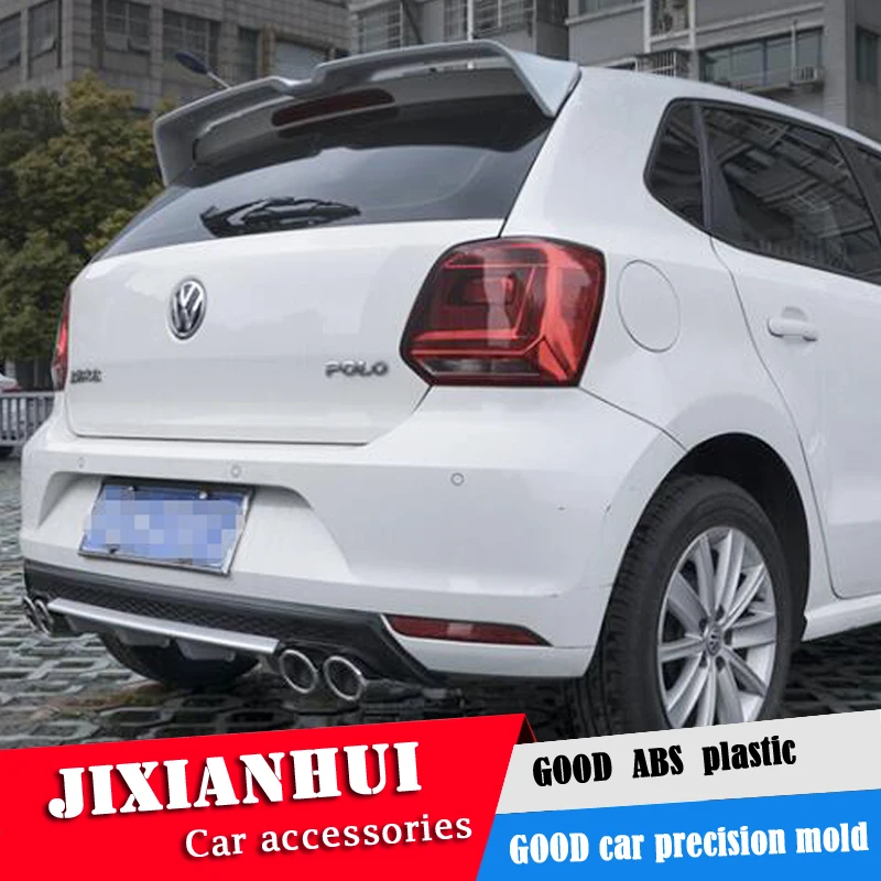 Спойлер для Polo 2011 2016 Volkswagen спойлер ADG из АБС пластика цветной задний крыла