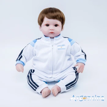 

18 inch doll bebes reborn baby silicon muñecas sports reborn soccer football toys for children Argentina