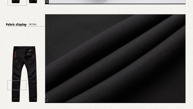 New hiking pants men winter fleece waterproof outdoor trekking camping fishing Soft shell Trousers Camp Fish Climb