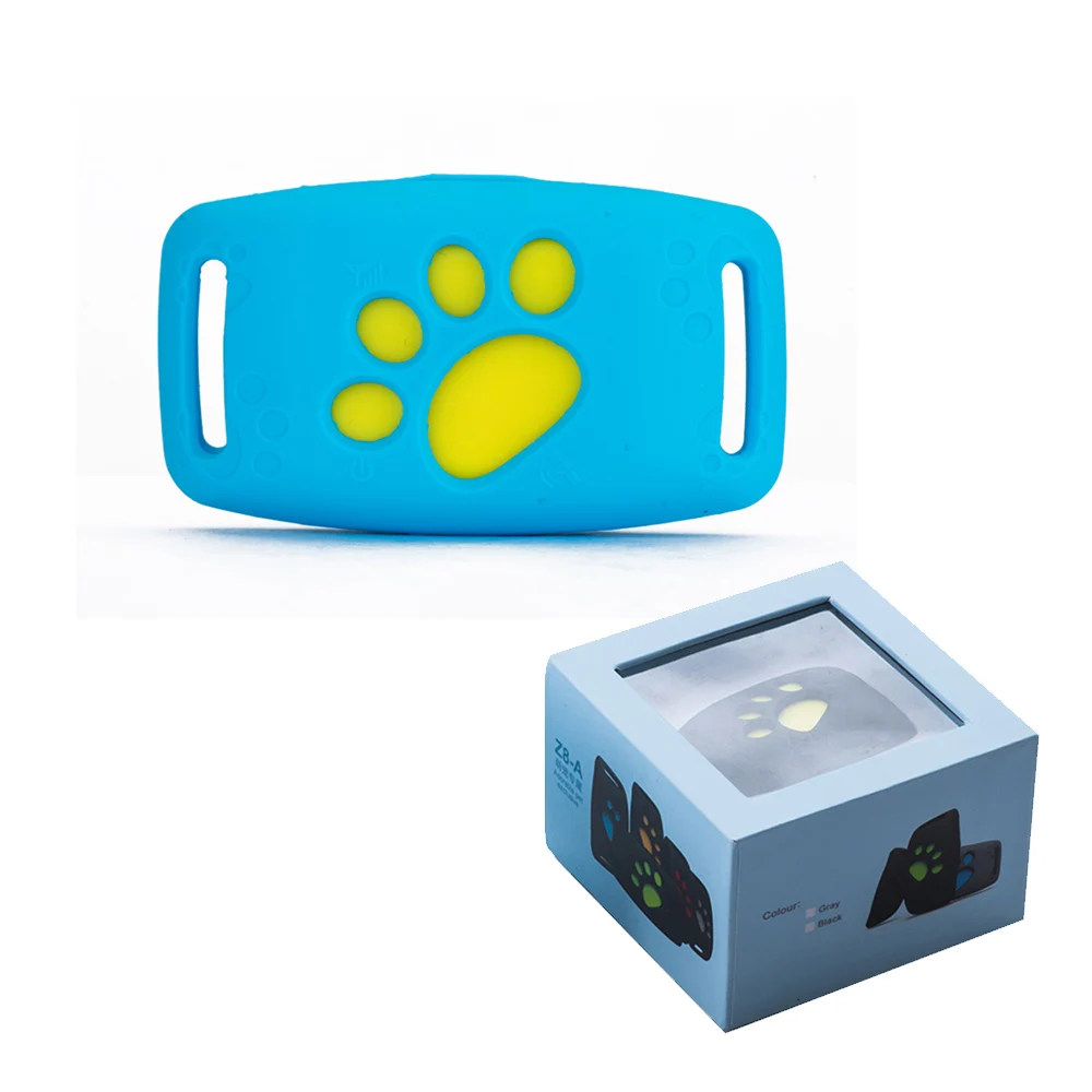 Blue with box Gps-трекер для собак, ошейник для кошек, gps-трекер с функцией Z8-A-pet, gps-трекер, водостойкий usb-кабель для зарядки, для питомцев, щенков, поставщиков - Цвет: Blue with box
