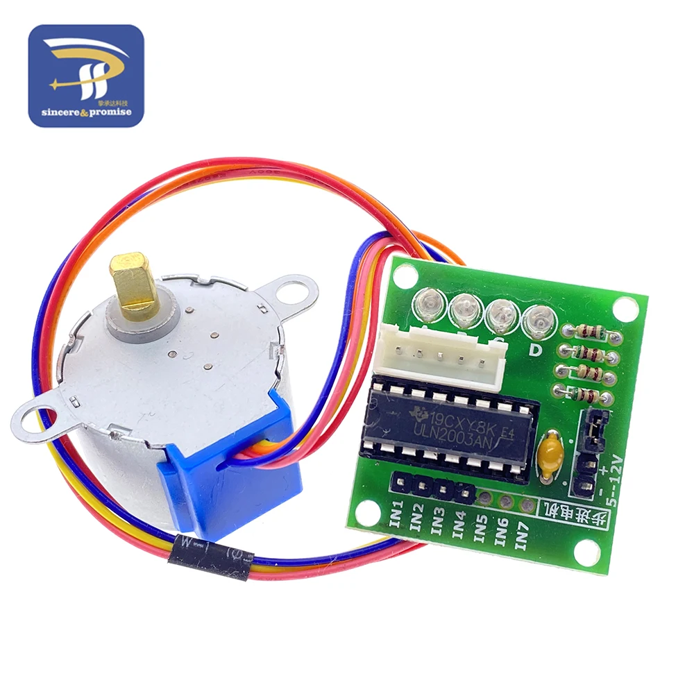 Aofocy 1 Ensemble de Moteur Pas à Pas 5V et de Carte de Commande ULN2003 28BYJ-48 Moteur Pas à Pas à 4 Phases pour Arduino Aofocy 1 Ensemble de Moteur Pas à Pas 5V et de Carte de Commande ULN2003 28BYJ-48 Moteur Pas à Pas à 4 Phases pour Arduino