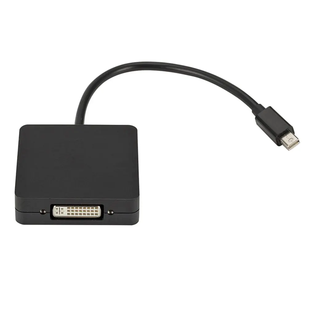 3 в 1 мини дисплей порт DP Thunderbolt к DVI адаптер VGA HDMI кабель для MacBook Pro Аксессуары Черный