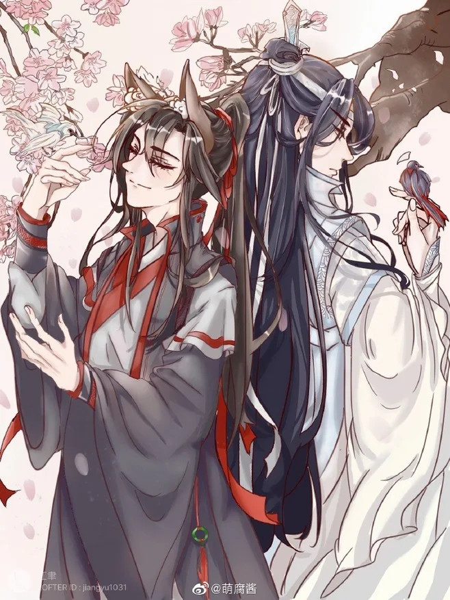  XCSL Anime Poster Mo Dao Zu Shi Wei Wuxian LAN Wangji Moon Kiss  Canvas Art Poster and Wall Art Picture Print Modern Family Bedroom Decor  Posters 16x24inch(40x60cm) : לבית ולמטבח