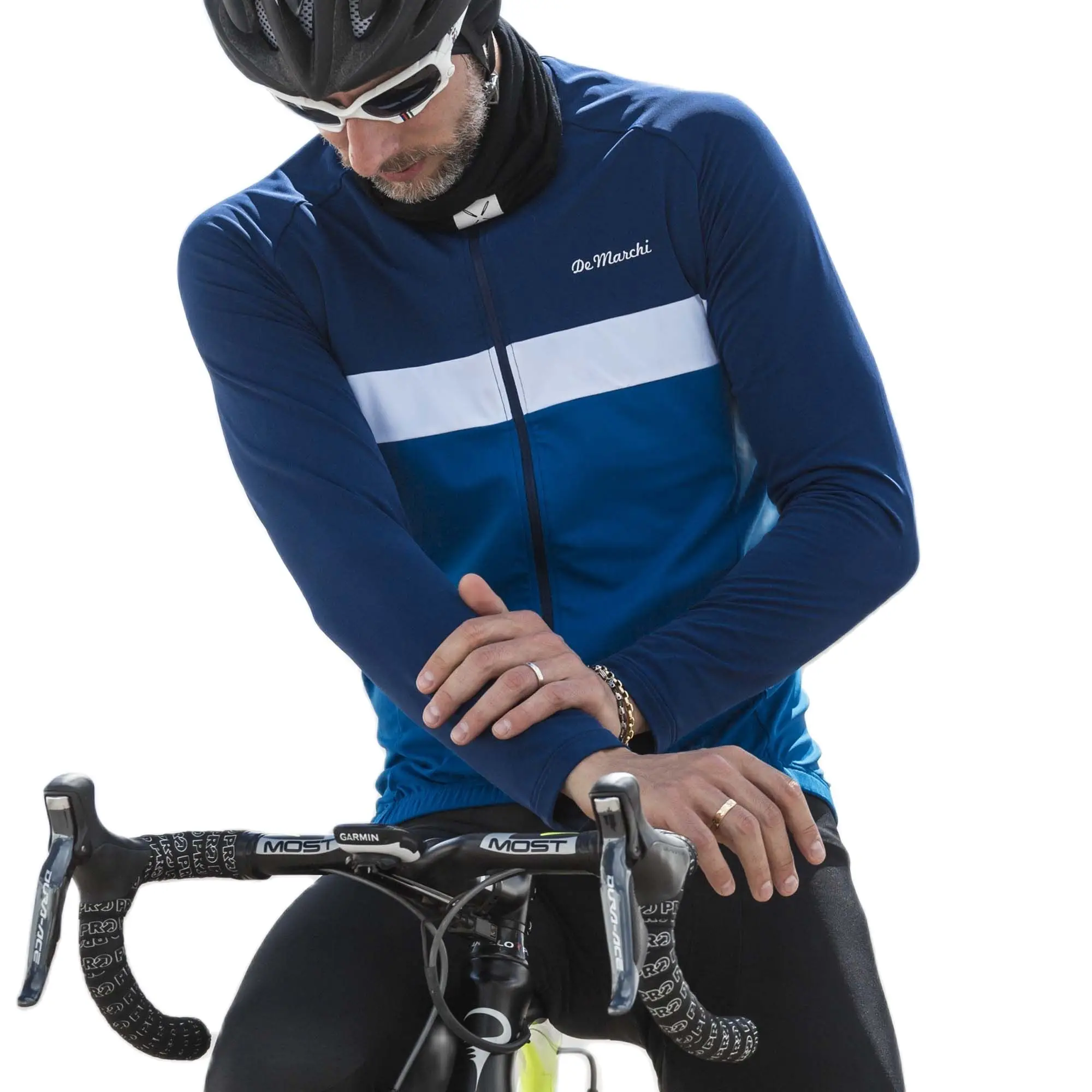 De Marchi Winter Men's Long Sleeve Thermal Fleece Warm Cycling Jackets Ropa Ciclismo Maillot New Pro Team Bicycle Jersey Apparel