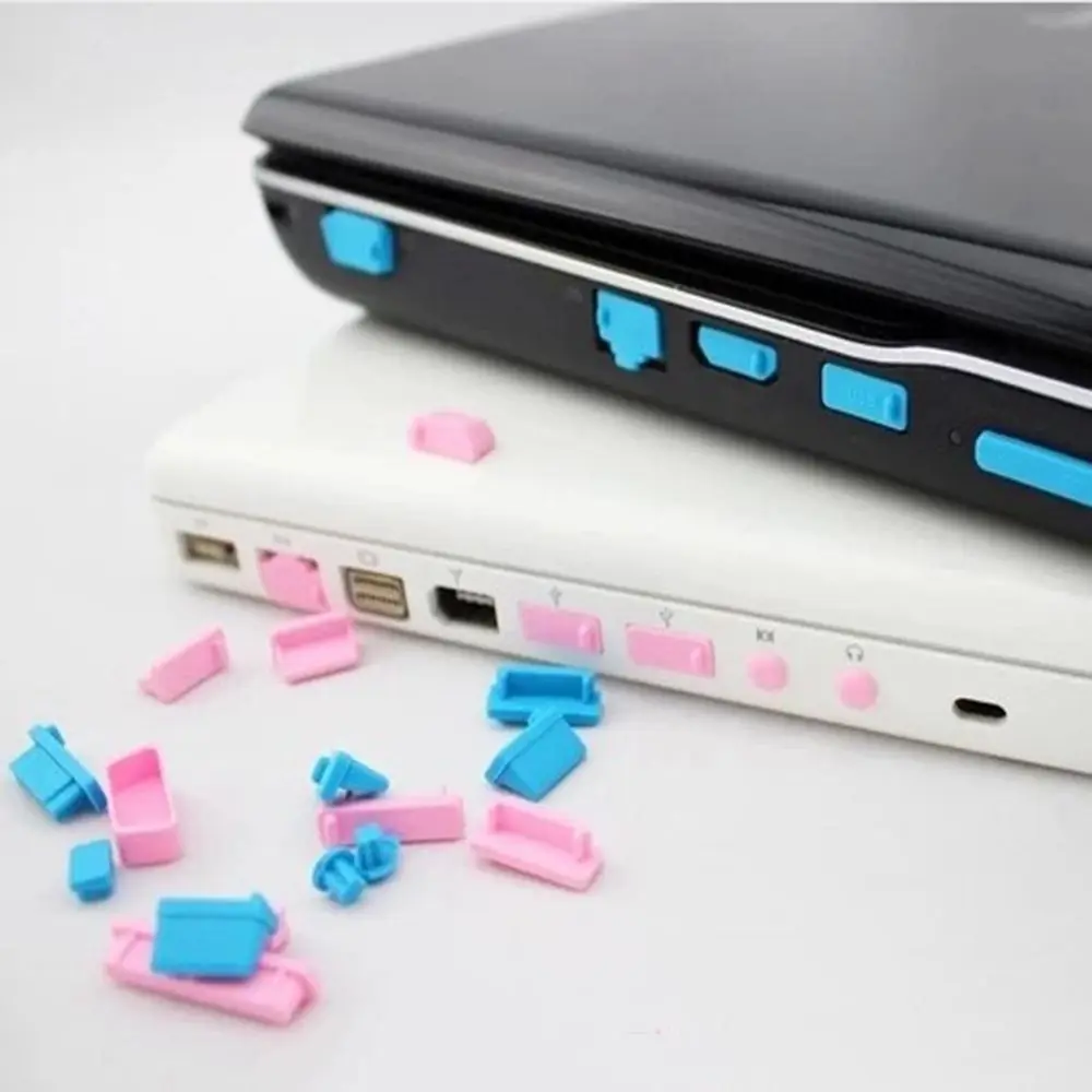 

5 Set 65pcs Universal Laptop Colorful Silicone Anti Dust Plug Cover Stopper Dustproof Computer Accessories Laptop Cleaning Tools