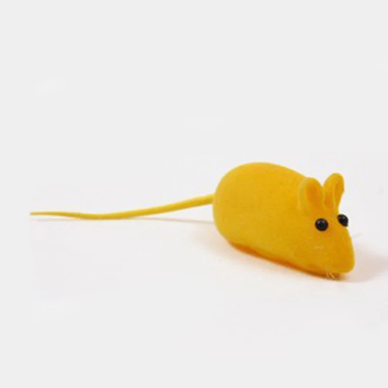 1PC Random Color Cute Funny Pet Cat Kitten Playing Toy Lovely Mouse Rat Squeak Noise Sound Pet Accessories Products