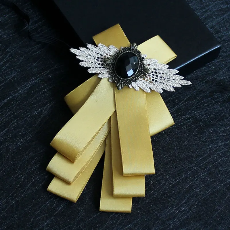 HISUMA Bow Tie Элегантная мужская женская свадебная деловая Вечеринка эластичная лента галстук-бабочка винтажный галстук для жениха сплав Стразы галстуки-бабочки аксессуары - Цвет: HISUMA Bow Tie