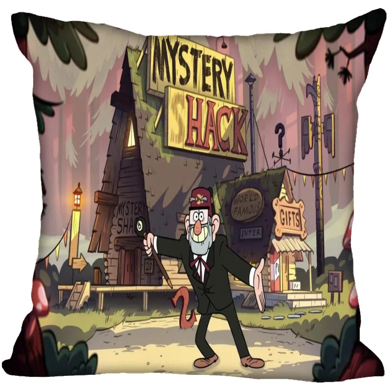 Gravity Falls Pillow Case Cartoon For Home Decorative Pillows Cover Invisible Zippered Throw PillowCases 40X40,45X45cm - Цвет: 8