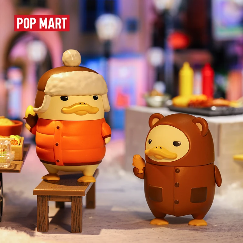 POPMART Duckoo зимняя фигурка утки глухая коробка Кукла бинарная подарок на день