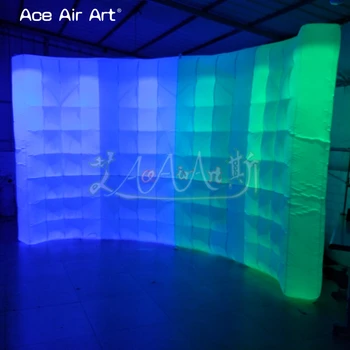 

Lighted 2.4m H Inflatable Photobooth backdrop,pup up dj booth wall for Photograph for France