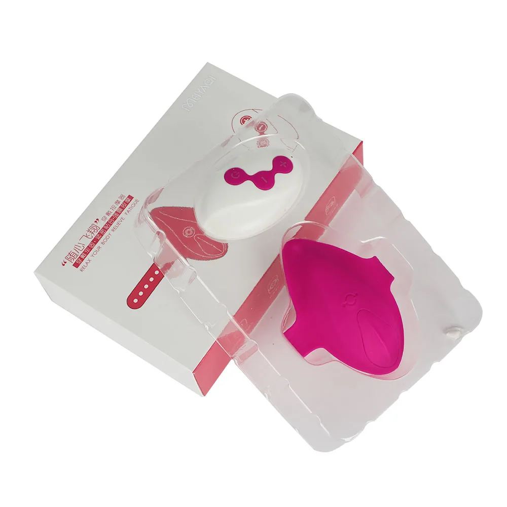 rose red Беспроводной дистанционный переносной Невидимый вибратор для клитора, 10 скоростей, Стимулятор клитора, влагалище-вибратор, трусики, секс-игрушки, Женский мастурбатор - Color: rose red