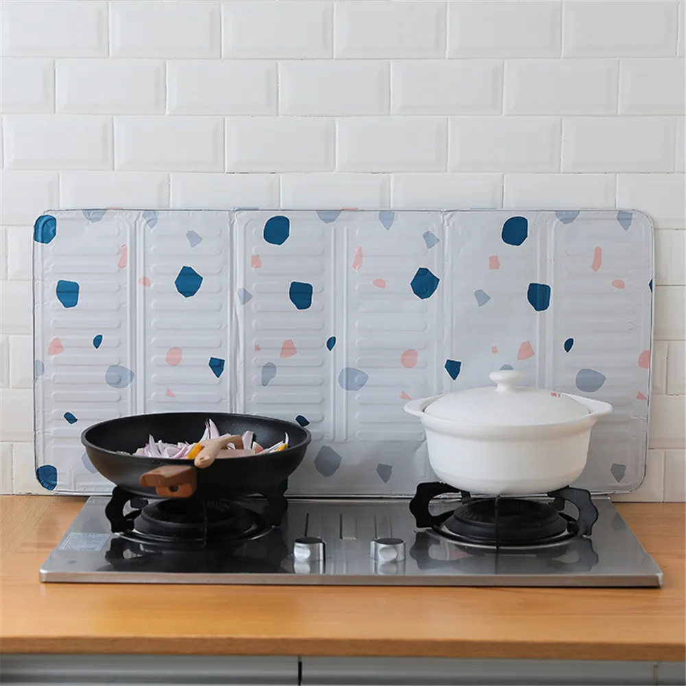 Cactus Printed Aluminum Foil Oil Block Barrier Stove Cook Anti-Splashing Baffle Heat Insulation Kitchen Utensils | Дом и сад