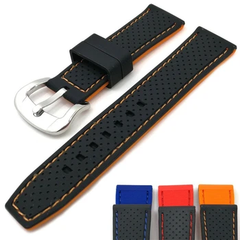 

22mm Watchband Silicone 20mm Watch Strap Band for Amazfit Bip 24mm Waterproof Watchband Belt for Samsung Gear S3 Frontier