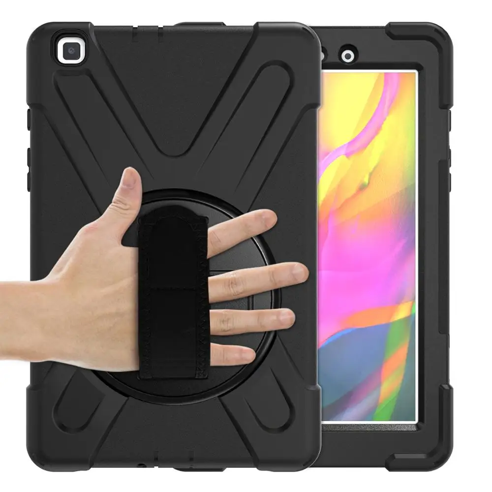 Чехол для Samsung Tab A 8 0 T290 2019 противоударный корпус с ремешком креплением на руку и