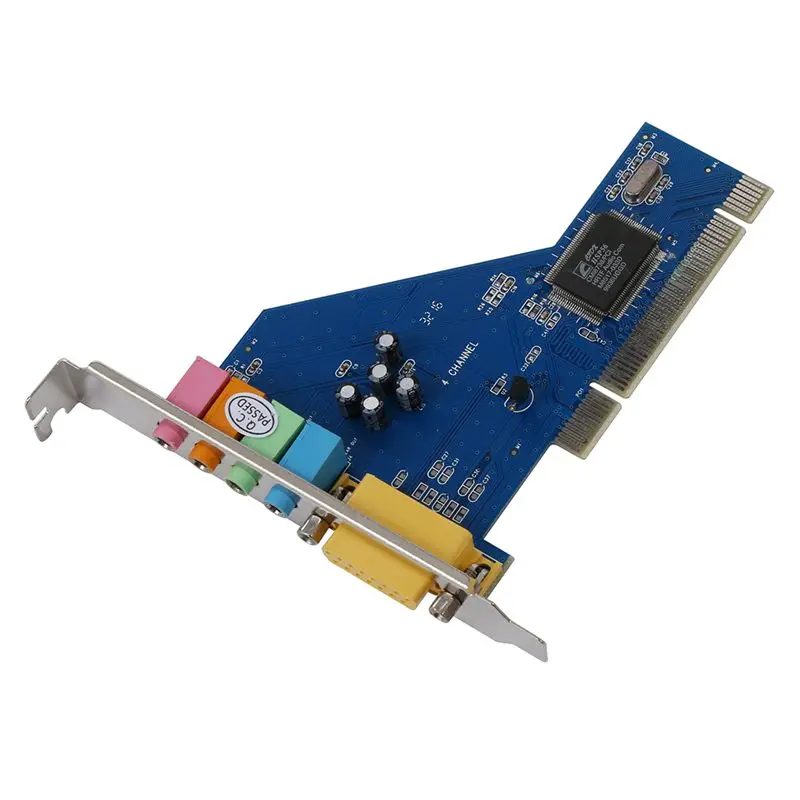 4 канала C Media 8738 чип 3D аудио стерео внутренняя PCI Звуковая карта Win7 64 бит|Звуковые