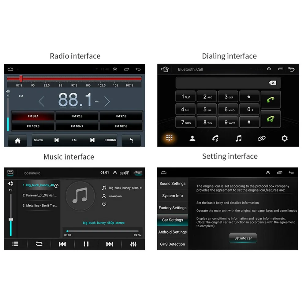 IOS Android автомобильный Mp5 плеер gps навигация 2 din Авто стерео аудио плеер FM Радио Емкостный сенсорный экран с камерой заднего вида