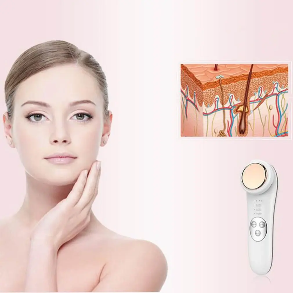 Multi function Ultrasonic Beauty Instrument Household Micro Current Ion Import and Export Instrument Beauty Tool 3