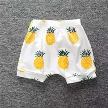 INS/летние хлопковые штаны с геометрическим принтом с фруктами для маленьких мальчиков и девочек; шорты для новорожденных; одежда для малышей; купальные штаны