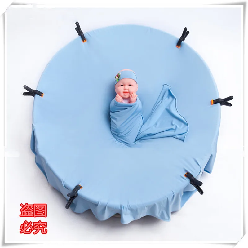 Реквизит для фотосъемки новорожденных beanbag позирует стальную рамку Bebe аксессуары фотография позирует гнездо круглая рамка+ 6 шт. зажимы