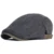 Big Size Newsboy Cap Men Winter Wool Thick Warm Vintage Herringbone Casual Stripe Berets Gatsby Flat Hat Peaked Cap Adjustable 9