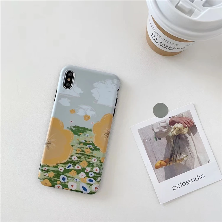 Красочные простые картины с рисунком трав чехол s для iphone 11 11Pro Max XR X XS Max 7 8 Plus Мягкий IMD чехол для телефона парные чехлы