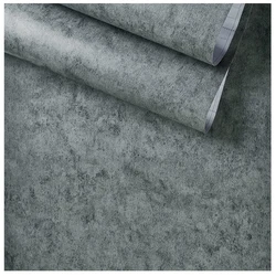 Cement Gray Wallpaper Self-adhesive 10 Meters Waterproof Sticker Retro Old Mottled Cracked Wall Background