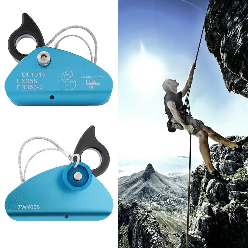 

Outdoor Rope Grabber Rock Equipment Anti-fall Protector Safety Rope Self-locking Hoist Hiking Mountaineering Safety Equipment