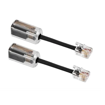 

2pcs Handset Coil Telephone Cable Detangler Handle Office Anti Winding Electrical Equipment Extended 360 Degree Rotating Swivel