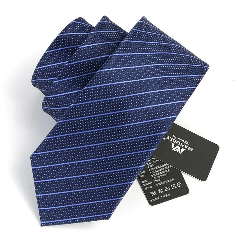 Высокое качество новые модные галстуки мужские деловые 7 см клетчатые полосатые шелковые галстуки свадебные галстуки для мужчин дизайнерские Брендовые с подарочной коробкой