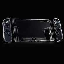 Защитный чехол для nintendo Switch из ТПУ с ручкой для хоста, прозрачный чехол с разъемным корпусом, NS аксессуары