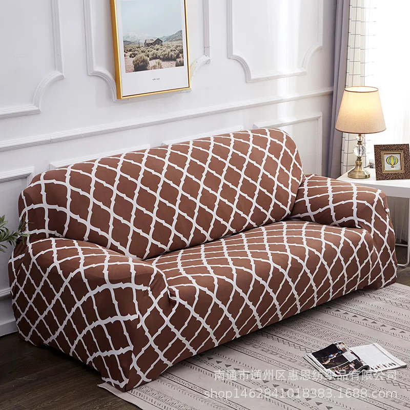 

Hot Slipcovers Stretch Sofa Cover Set For Living Room Furniture Protector All-inclusive Elastic Couch Covers 1/2/3/4-seater