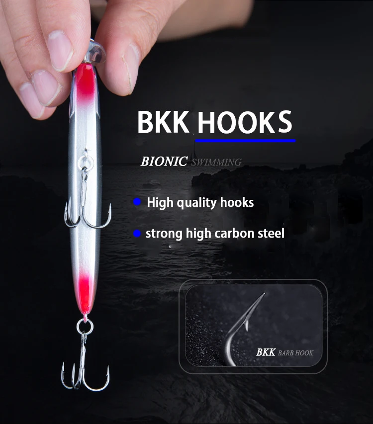 Ракета приманка гольян карандаш lures7.5cm13g 8.5cm17g/23 г тонущие наживки, искусственная наживка палочка приманки для рыбной ловли морских птиц bluefish bonito