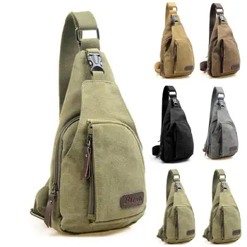 

New Crossbody Pouch Messenger Shoulder Pack Sling Chest Bag Men Canvas Travel
