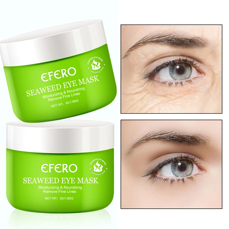 

EFERO Seaweed Collagen Eye Mask Eye Patch Hyaluronic Acid Gel Moisturizing Anti Aging Remove Dark Circles Eye Bag Skin Care