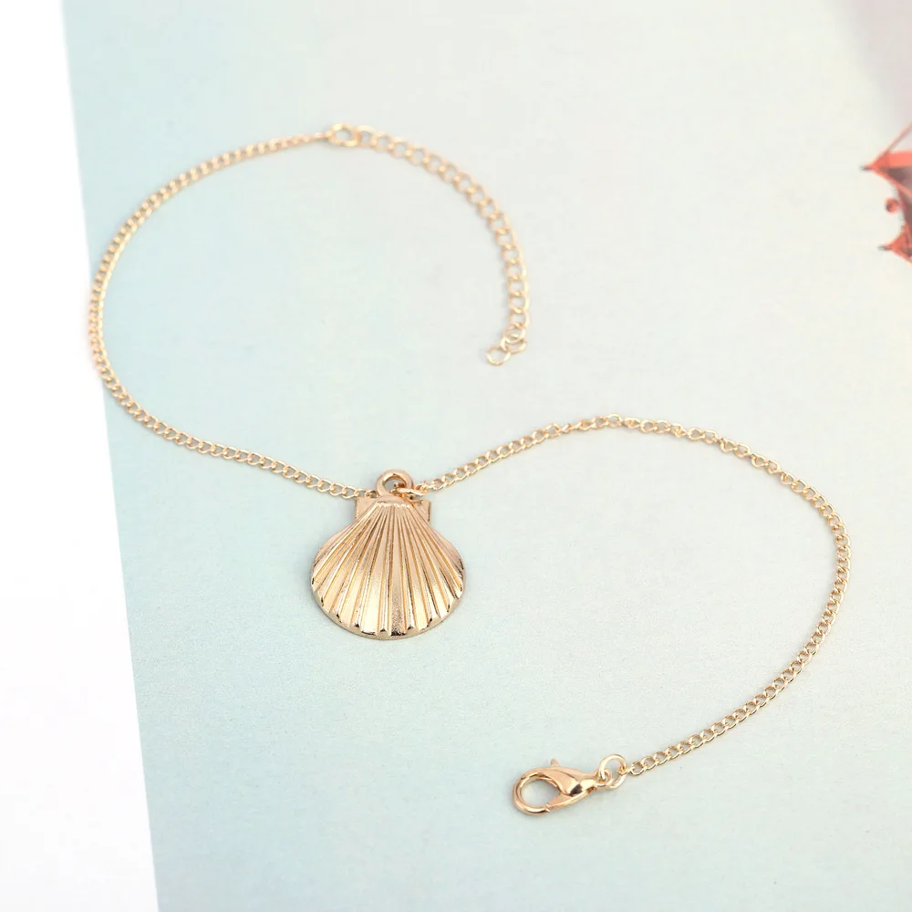

Europe And America Accessories Alloy Shell Tassels Anklet Sea Beach Anklet External Network Purchasing Agents Hot Sales